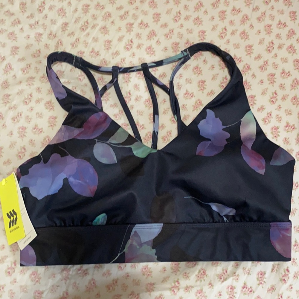 Super cute floral sports bra